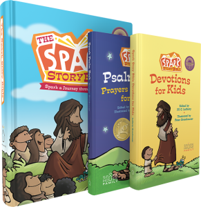 Spark Story Bible Complete Devotional Bundle: Bible, Devotional, and Psalm Book